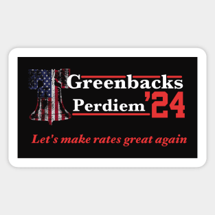 Let's make rates great again Sticker